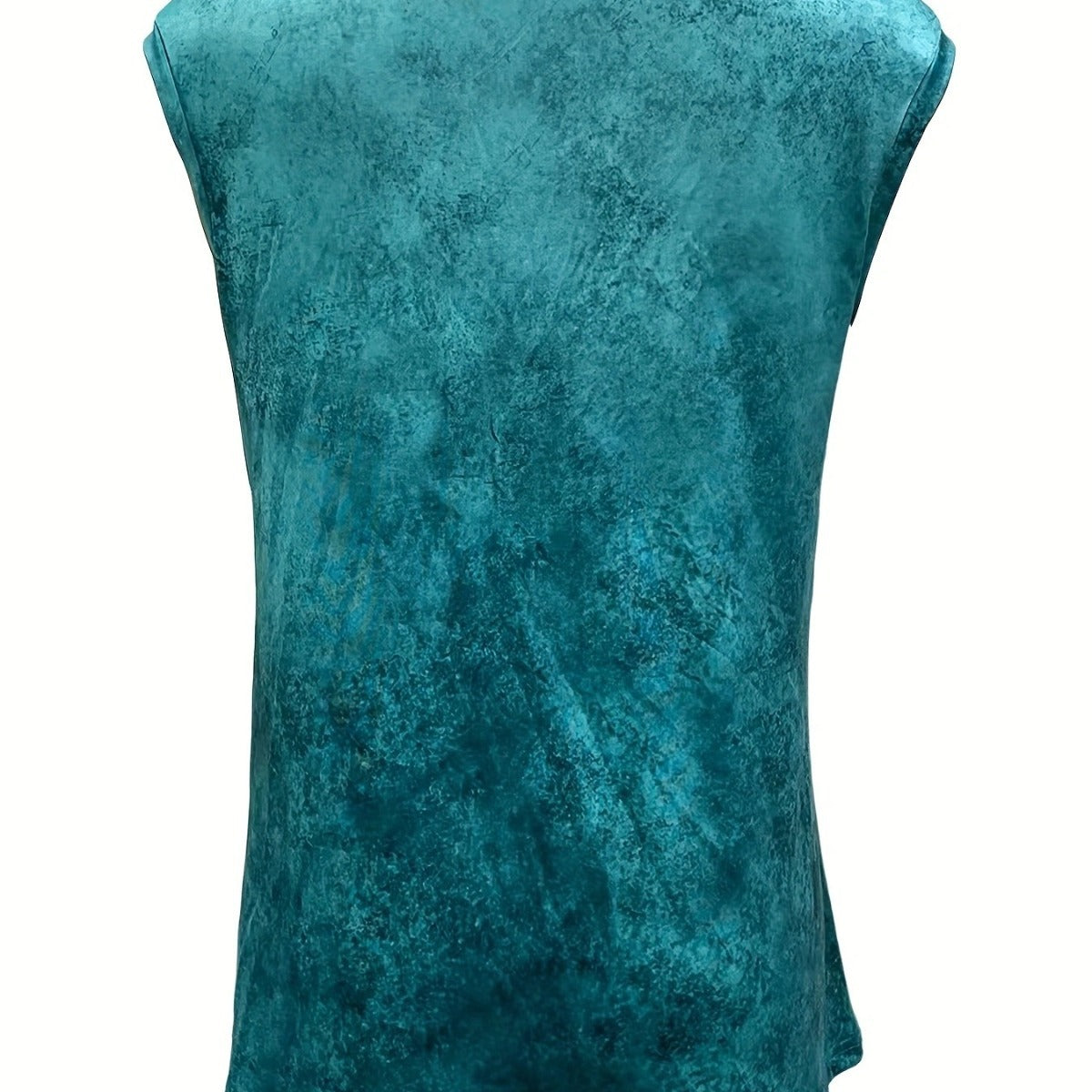 Vintage Printed Tassel Art Pattern V-neck Vest T-shirt For Women